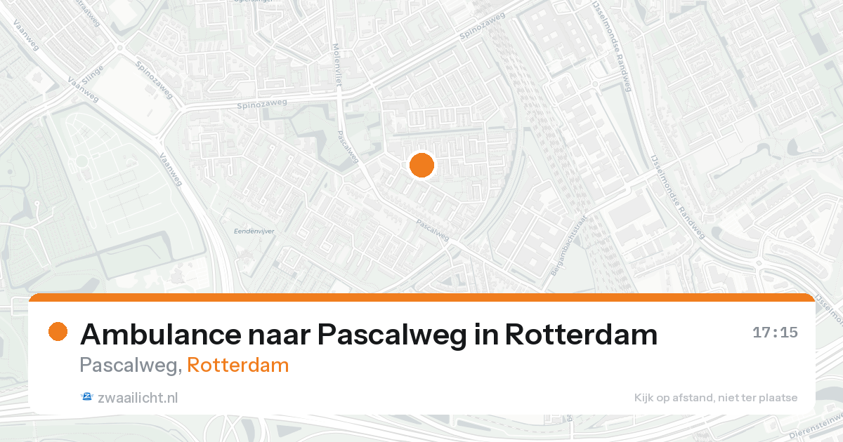 Ambulance naar Pascalweg in Rotterdam — 20 aug 2026