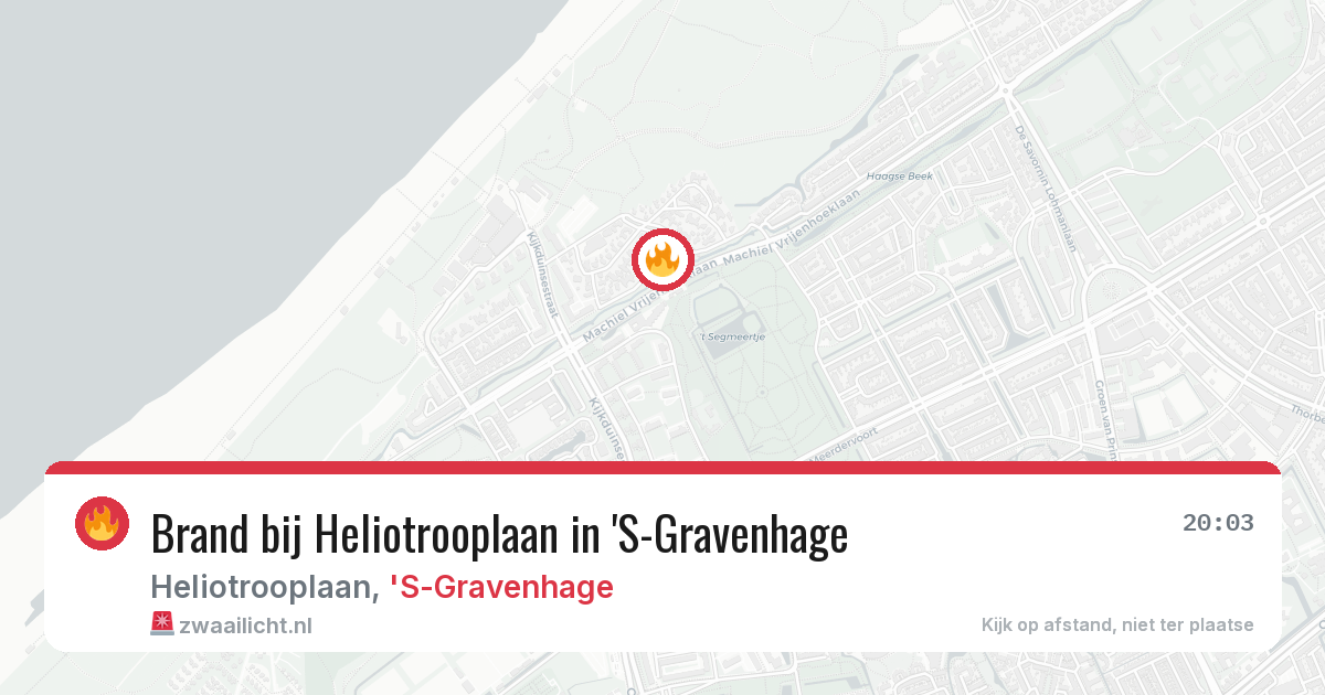 Brand bij Heliotrooplaan in 'S-Gravenhage — 28 mrt 2026
