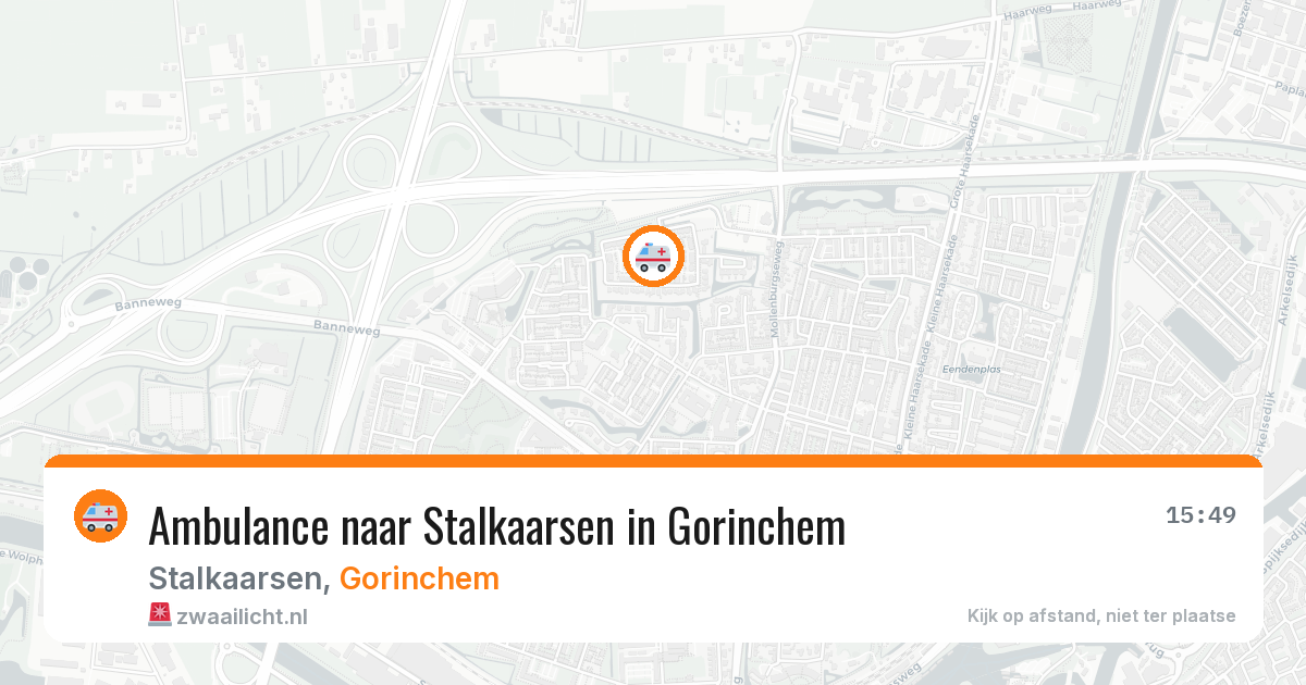 Ambulance naar Stalkaarsen in Gorinchem — 15 jul 2026
