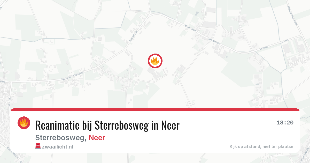 Reanimatie bij Sterrebosweg in Neer — 8 jun 2026