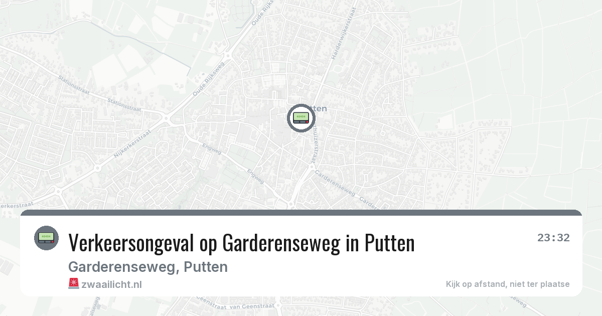 Verkeersongeval op Garderenseweg in Putten — 25 jul 2026