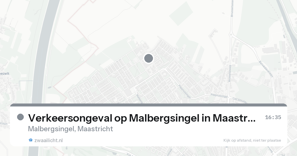 Verkeersongeval op Malbergsingel in Maastricht — 31 jan 2026
