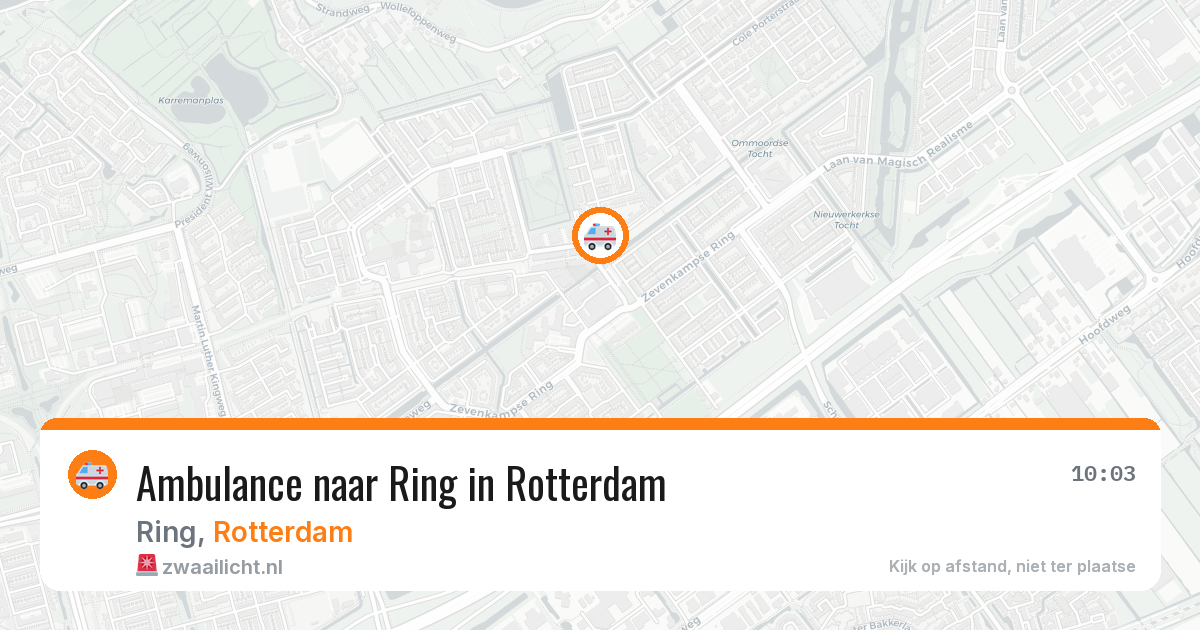 Ambulance naar Ring in Rotterdam — 1 jul 2026