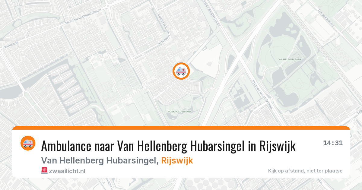 Ambulance naar Van Hellenberg Hubarsingel in Rijswijk — 26 jun 2026