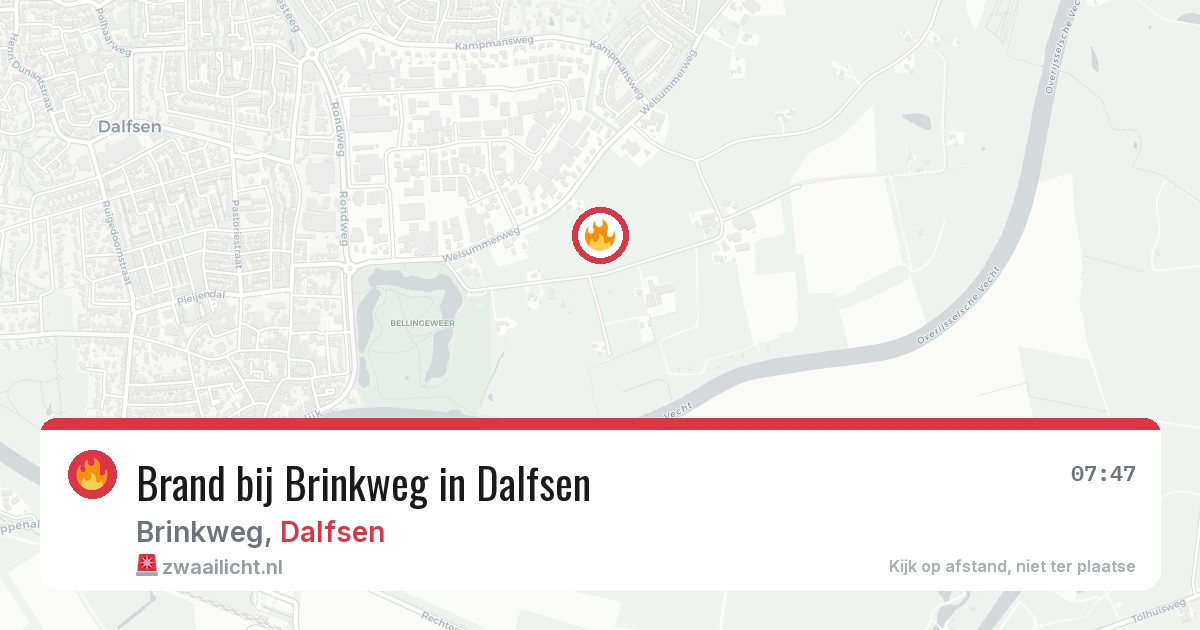 Brand bij Brinkweg in Dalfsen — 20 jun 2026