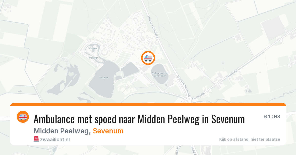 Ambulance met spoed naar Midden Peelweg in Sevenum — 1 aug 2026