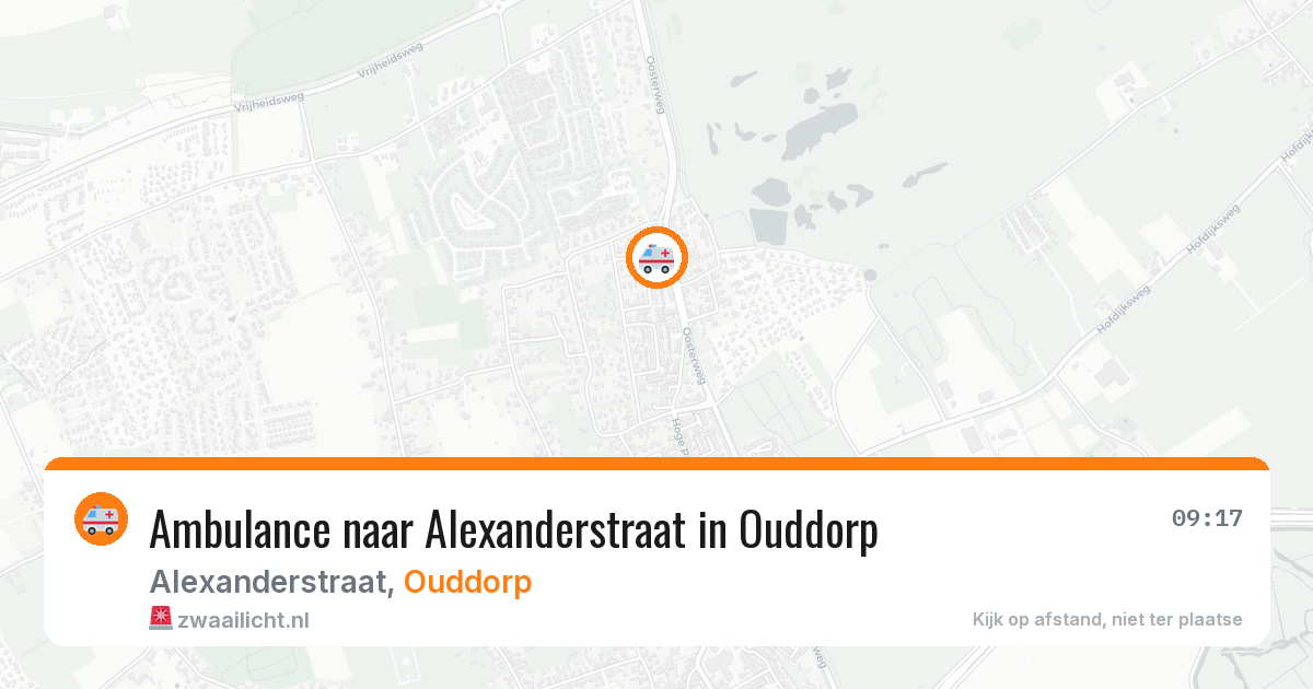 Ambulance naar Alexanderstraat in Ouddorp — 6 jun 2026