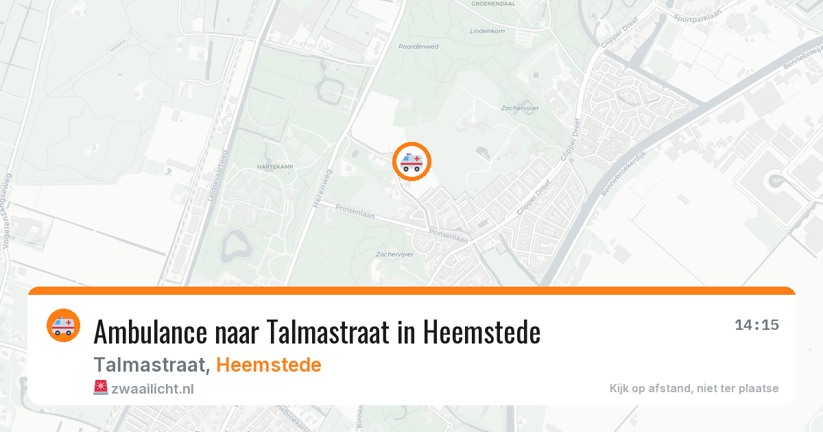Ambulance naar Talmastraat in Heemstede — 22 mrt 2026