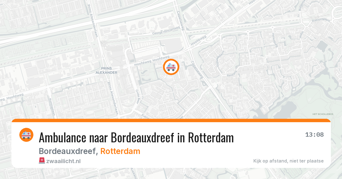 Ambulance naar Bordeauxdreef in Rotterdam — 27 jun 2026