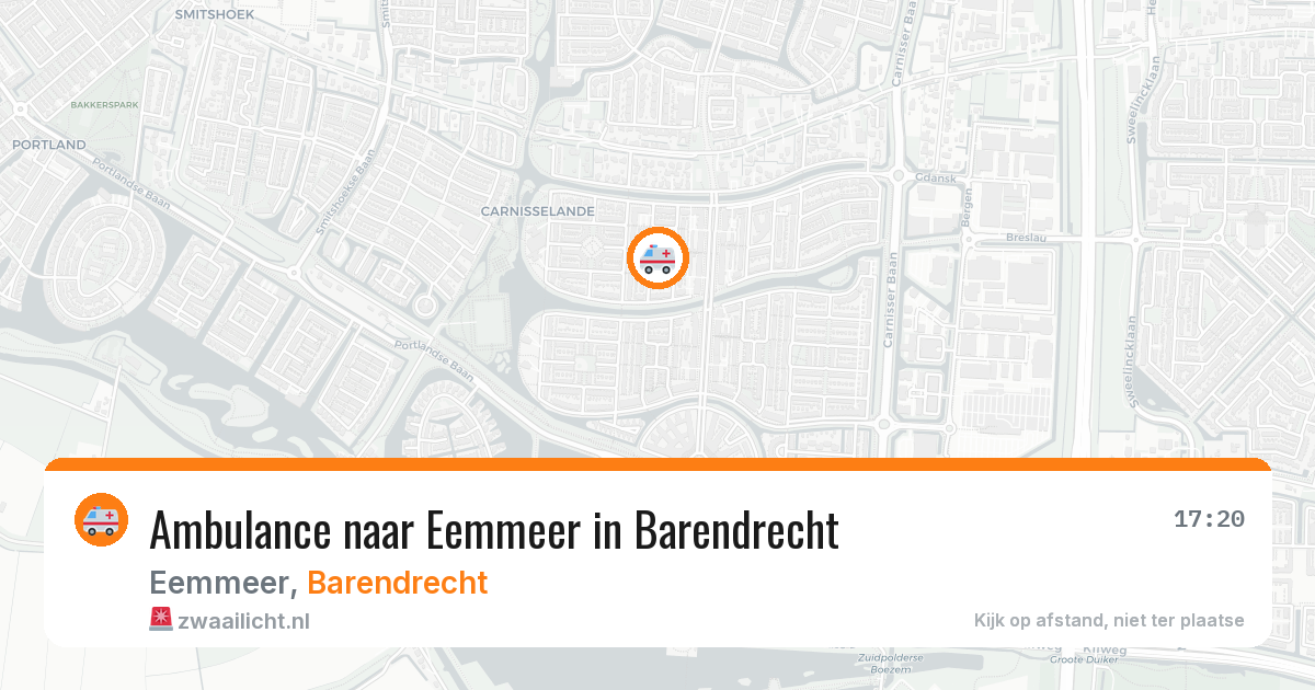 Ambulance naar Eemmeer in Barendrecht — 1 apr 2026
