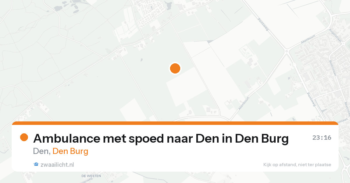 Ambulance met spoed naar Den in Den Burg — 15 aug 2026