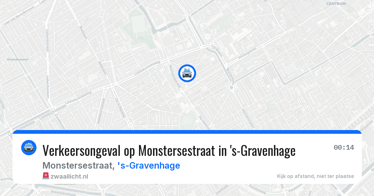 Verkeersongeval op Monstersestraat in 's-Gravenhage — 1 mei 2026