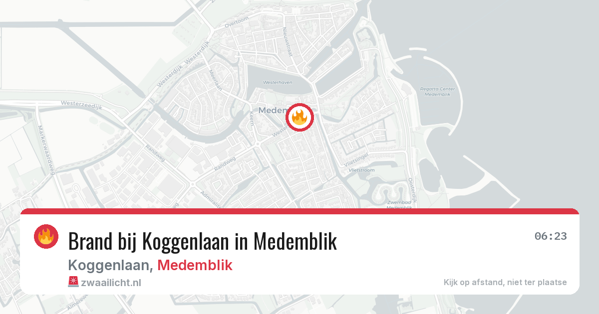 Brand bij Koggenlaan in Medemblik — 26 feb 2026