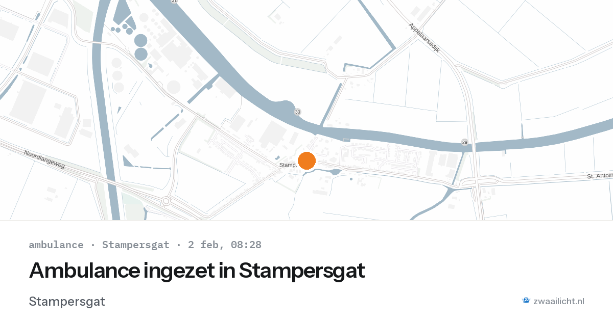 Ambulance ingezet in Stampersgat — 2 feb 2026