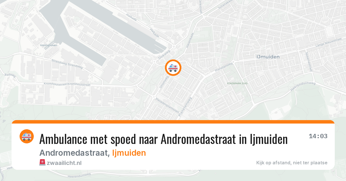 Ambulance met spoed naar Andromedastraat in Ijmuiden — 2 jun 2026