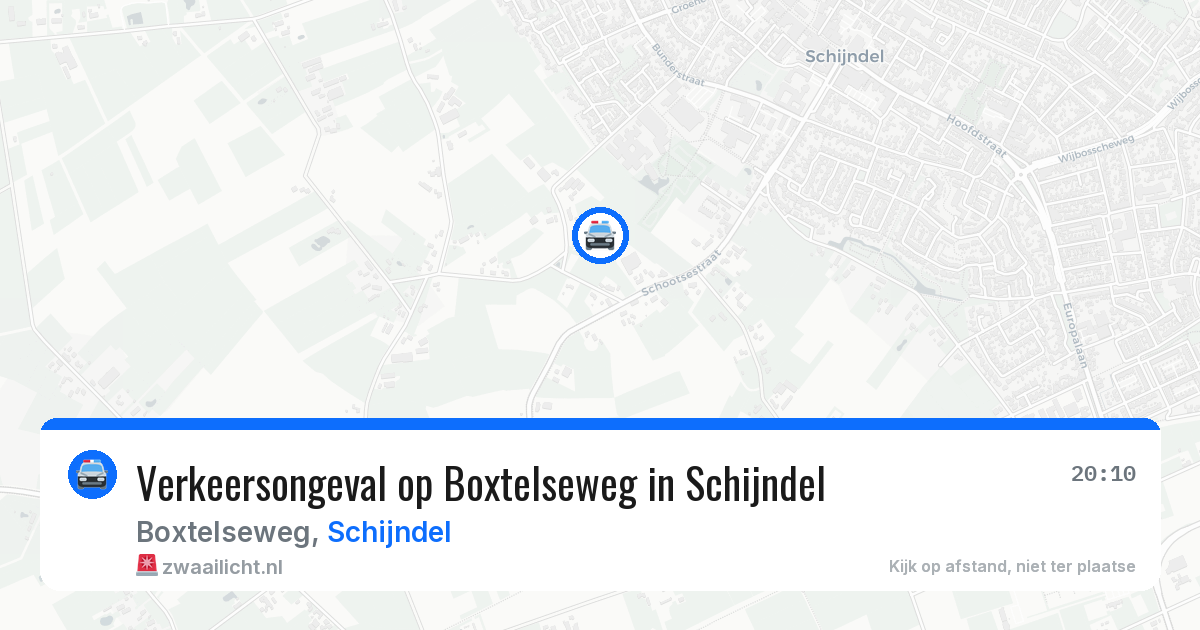 Verkeersongeval op Boxtelseweg in Schijndel — 21 jun 2026