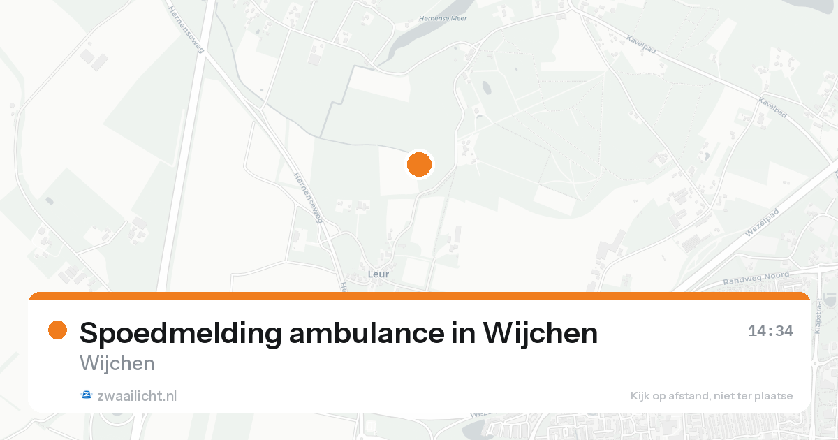 Spoedmelding ambulance in Wijchen — 30 jan 2026