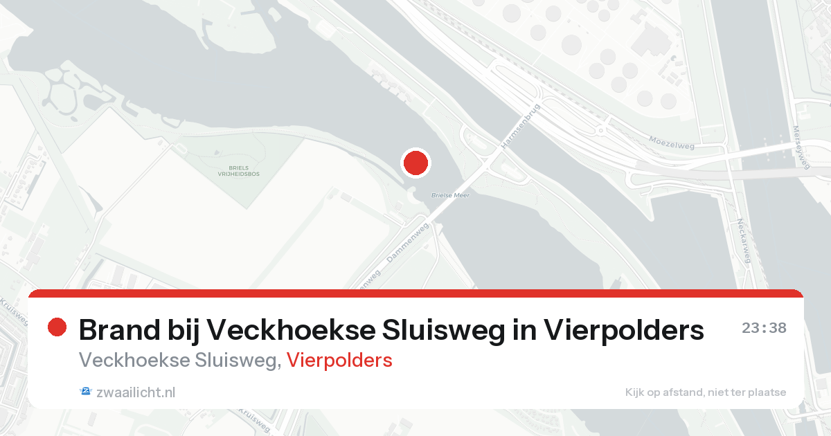 Brand bij Veckhoekse Sluisweg in Vierpolders — 23 aug 2026