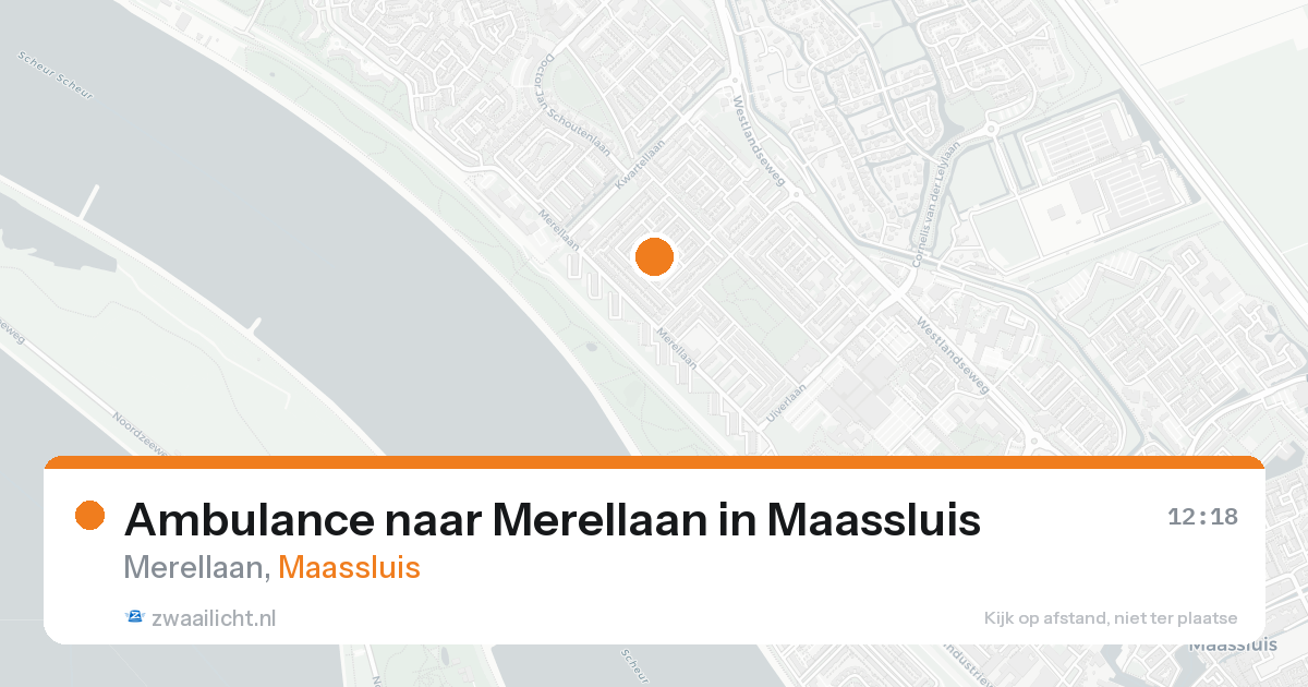 Ambulance naar Merellaan in Maassluis — 28 mei 2026