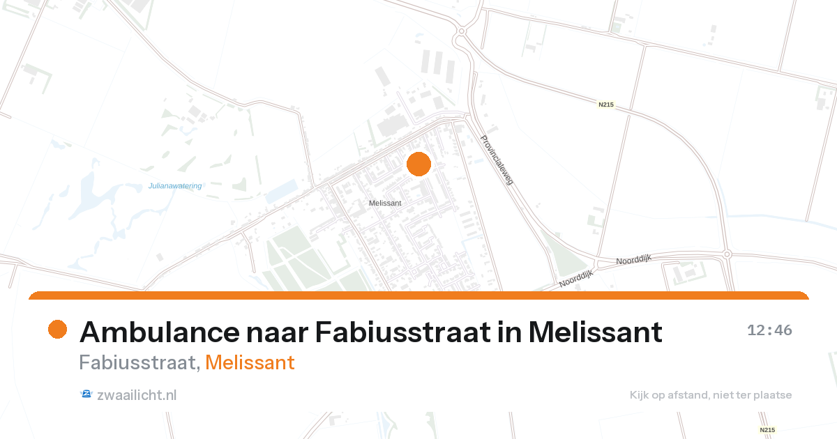 Ambulance naar Fabiusstraat in Melissant — 26 aug 2026