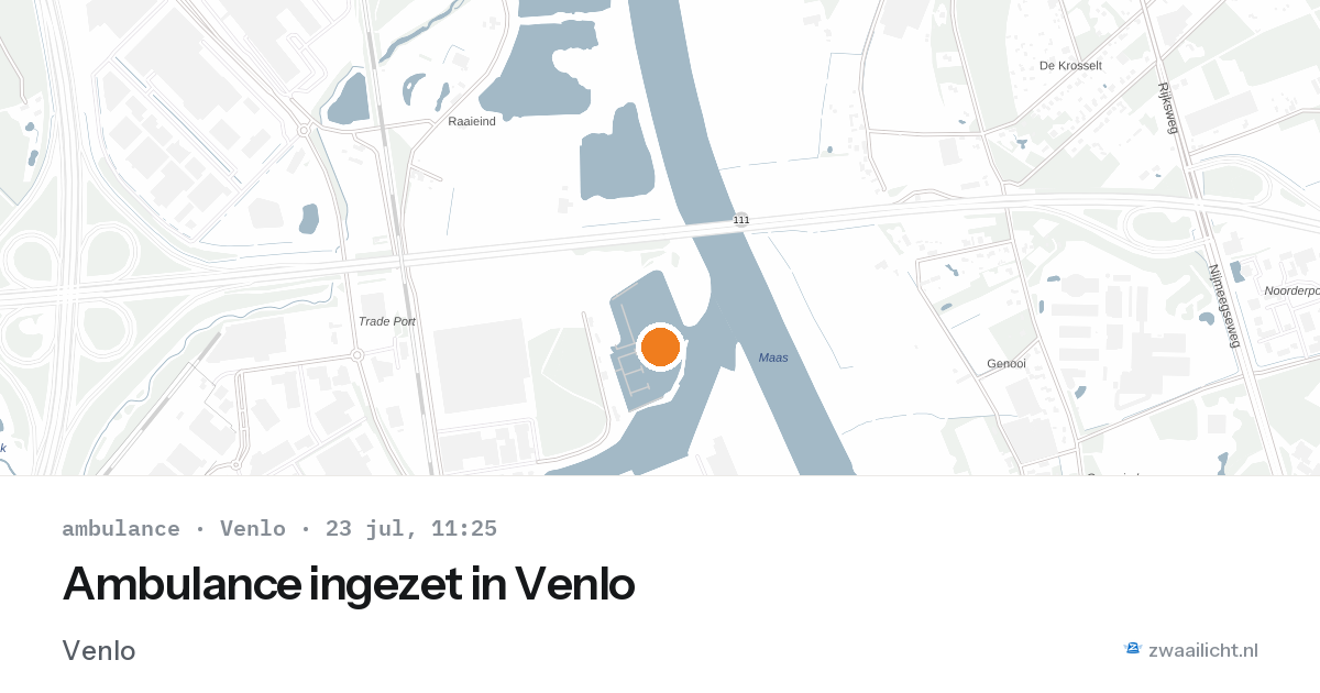 Ambulance ingezet in Venlo — 23 jul 2026