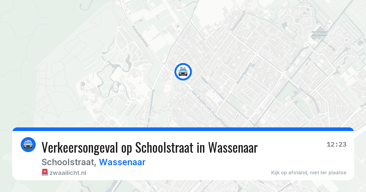 Verkeersongeval op Schoolstraat in Wassenaar — 17 mrt 2026