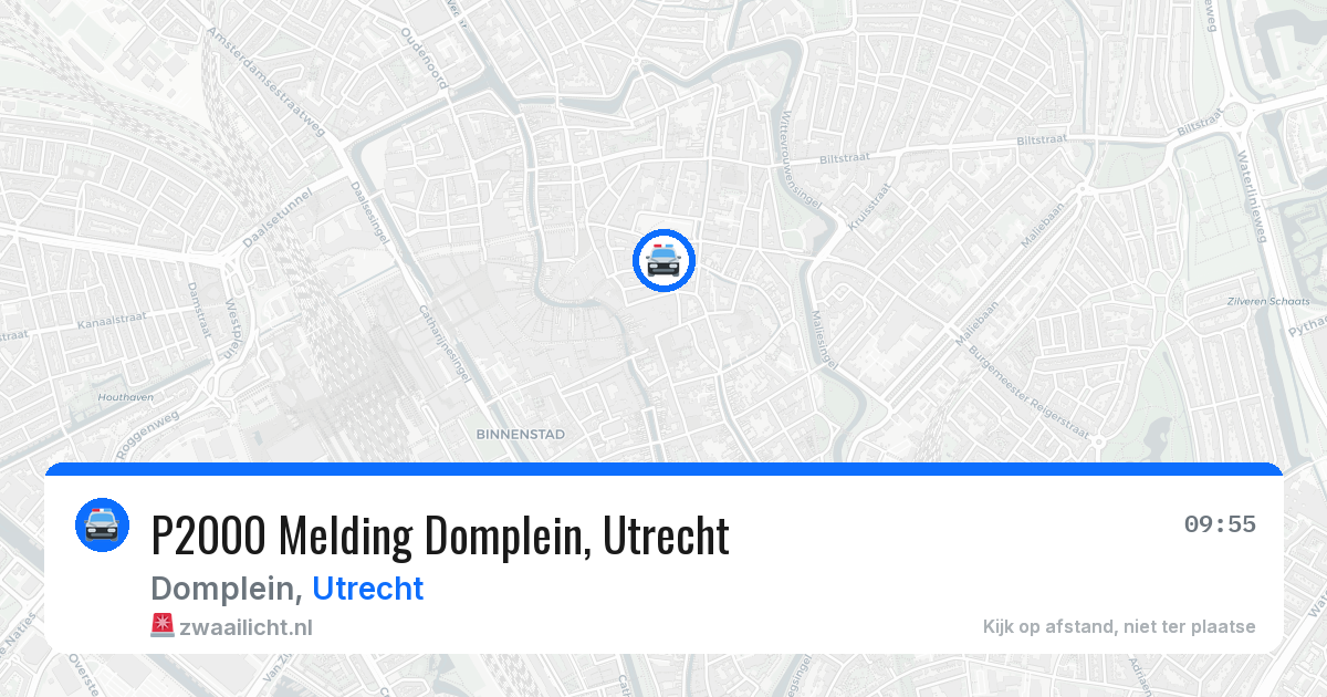 P2000 Melding Domplein, Utrecht — 5 mei 2026