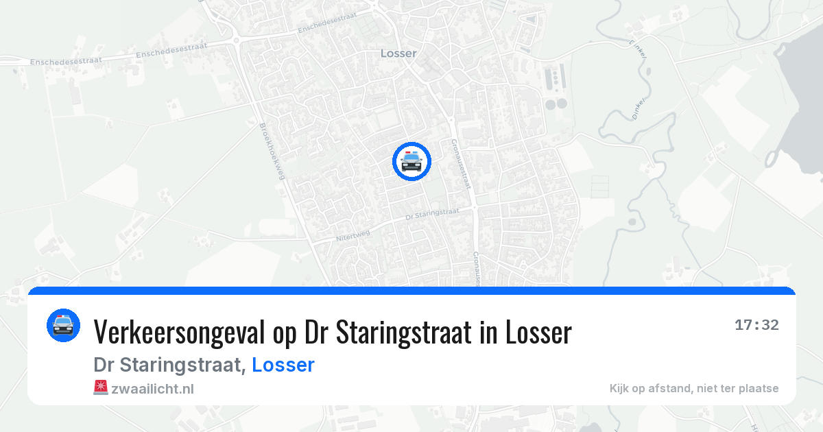 Verkeersongeval op Dr Staringstraat in Losser — 8 apr 2026