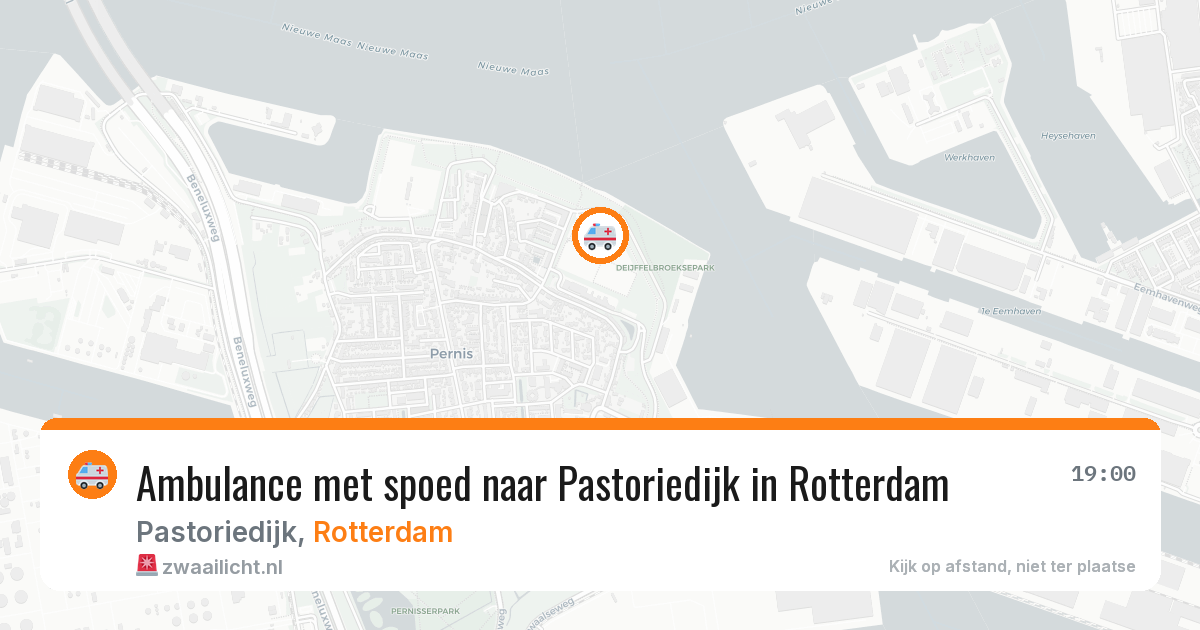 Ambulance met spoed naar Pastoriedijk in Rotterdam — 27 jun 2026