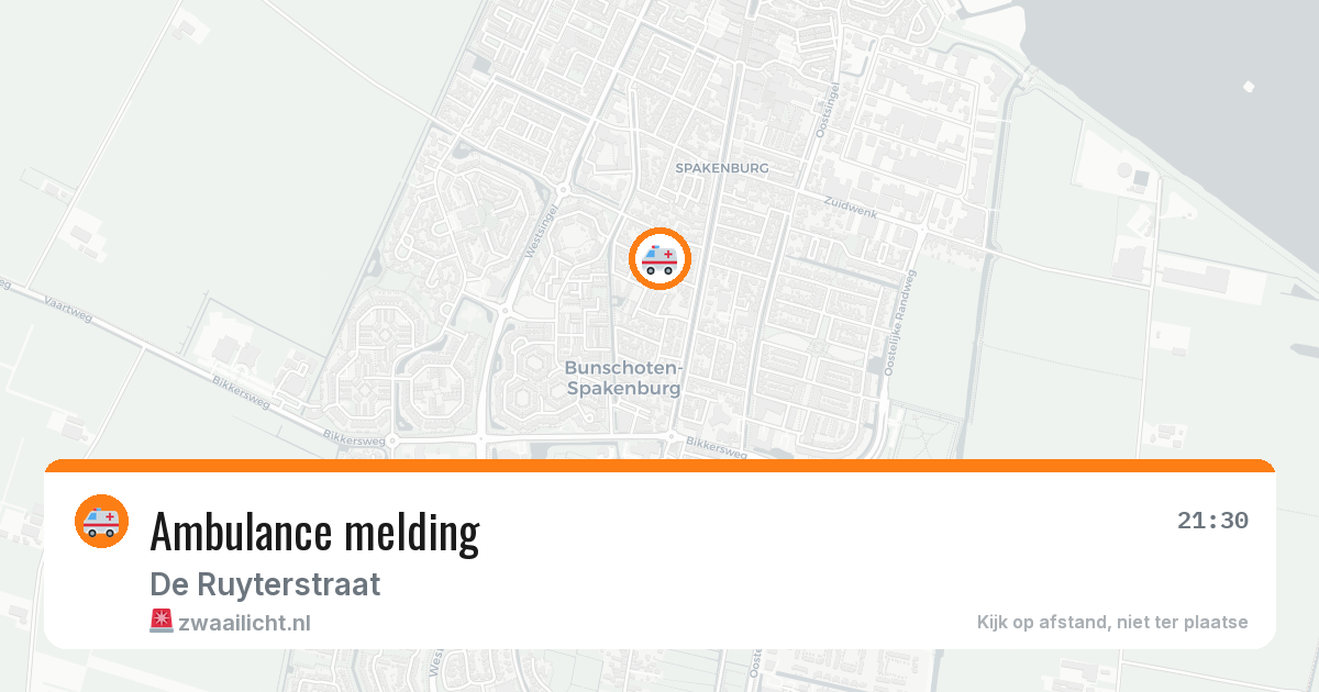 Ambulance melding — 5 jul 2026