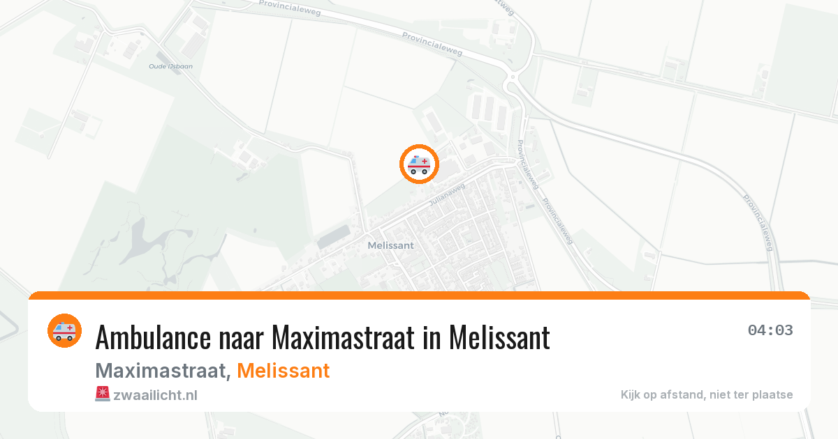 Ambulance naar Maximastraat in Melissant — 14 aug 2026