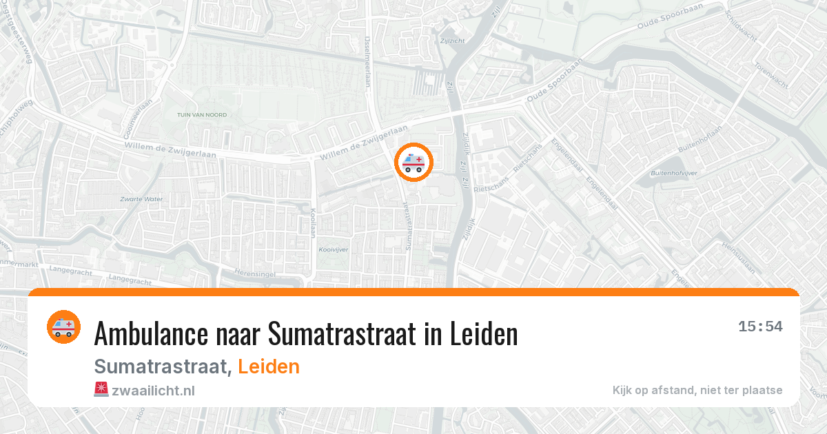 Ambulance naar Sumatrastraat in Leiden — 28 jul 2026