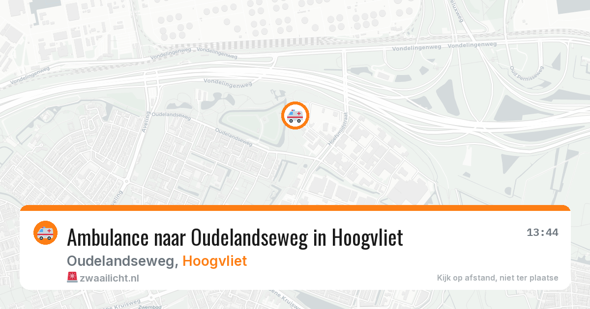 Ambulance naar Oudelandseweg in Hoogvliet — 9 mei 2026