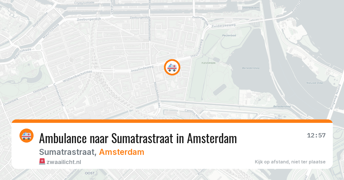 Ambulance naar Sumatrastraat in Amsterdam — 21 apr 2026