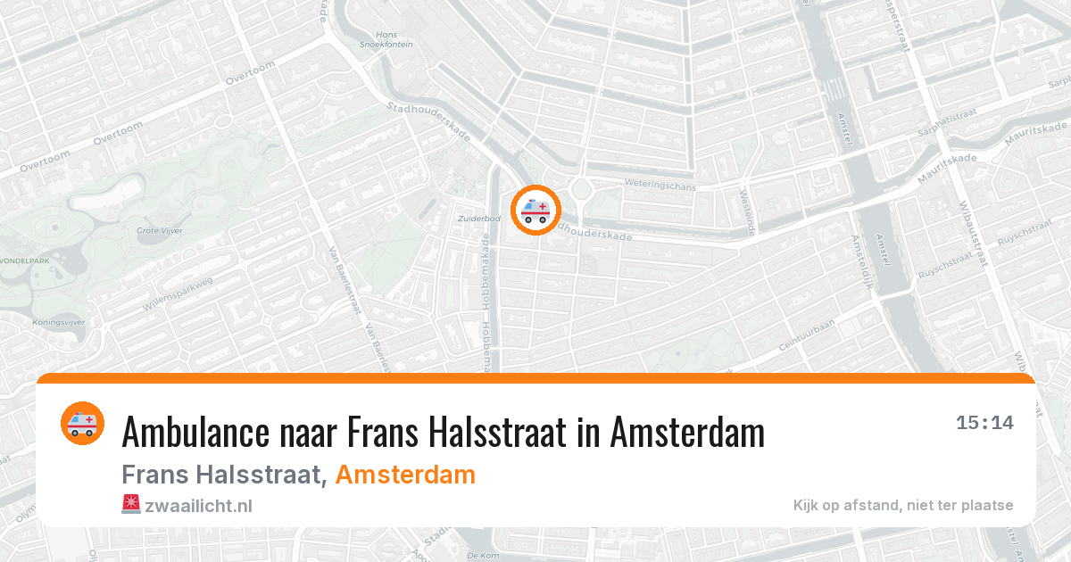 Ambulance naar Frans Halsstraat in Amsterdam — 4 jun 2026