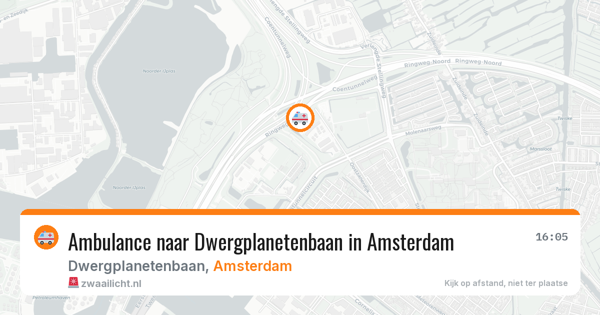Ambulance naar Dwergplanetenbaan in Amsterdam — 15 jun 2026