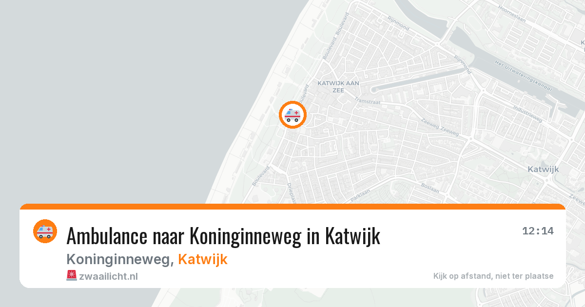 Ambulance naar Koninginneweg in Katwijk — 2 mrt 2026