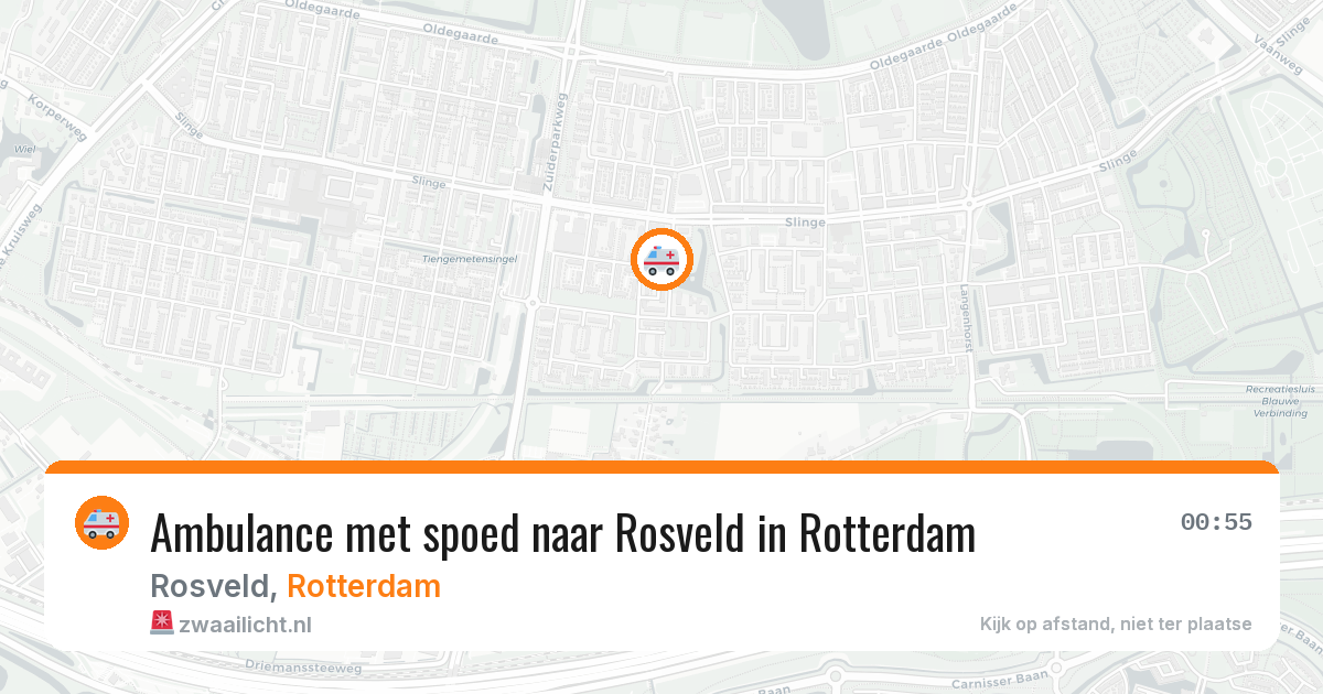 Ambulance met spoed naar Rosveld in Rotterdam — 15 apr 2026