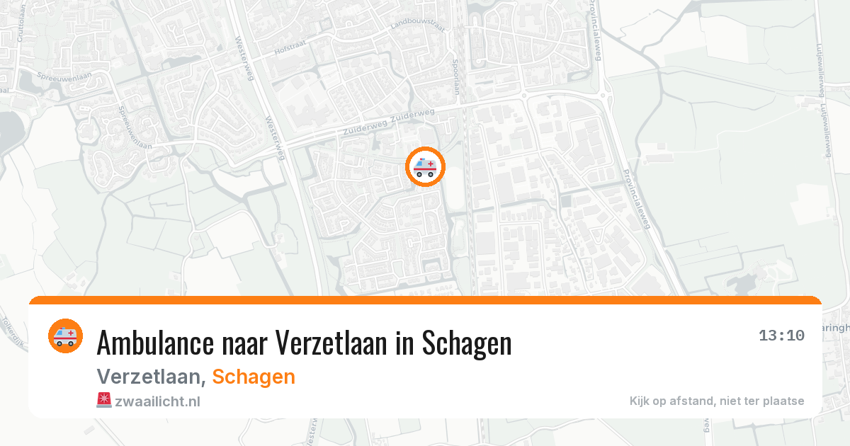 Ambulance naar Verzetlaan in Schagen — 25 apr 2026