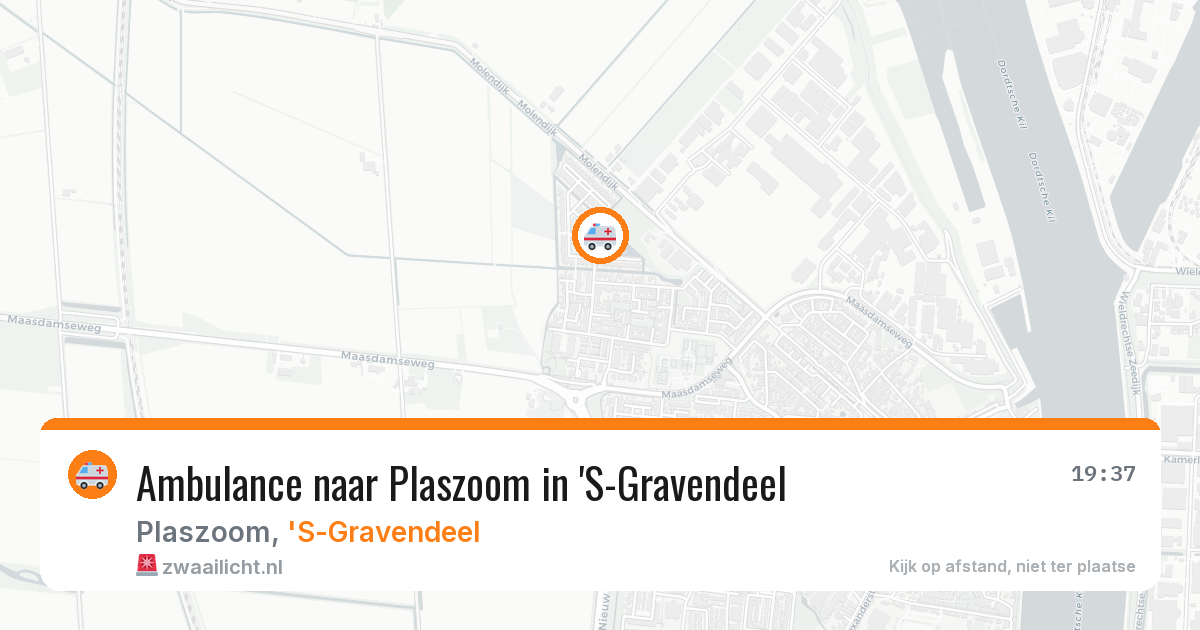 Ambulance naar Plaszoom in 'S-Gravendeel — 30 jun 2026
