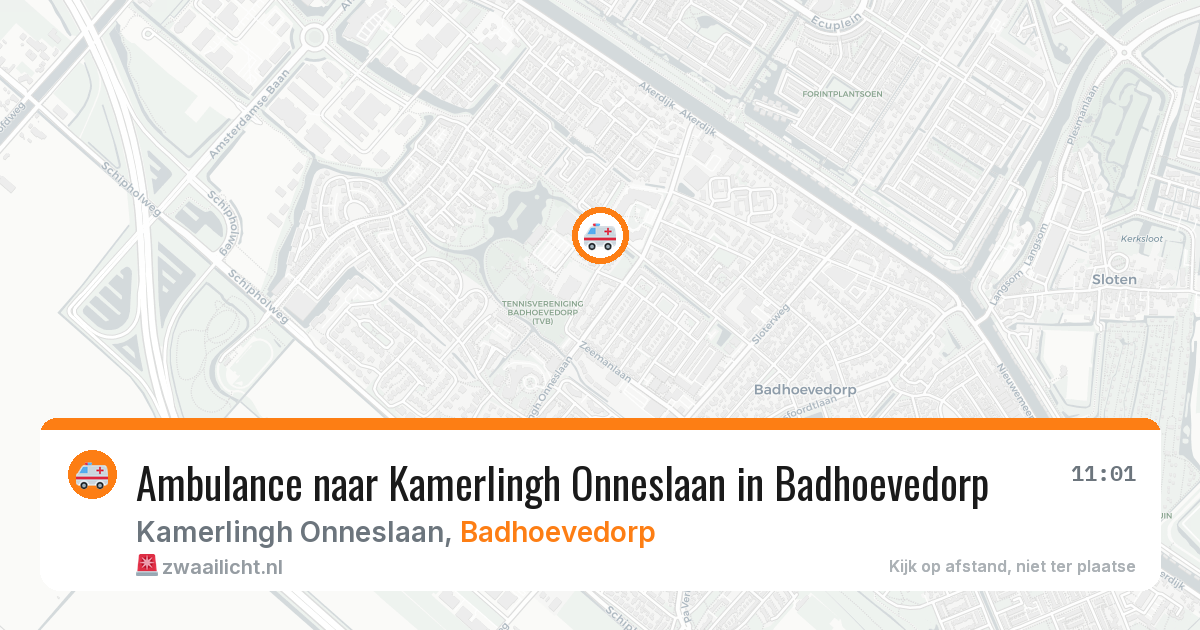 Ambulance naar Kamerlingh Onneslaan in Badhoevedorp — 12 aug 2026