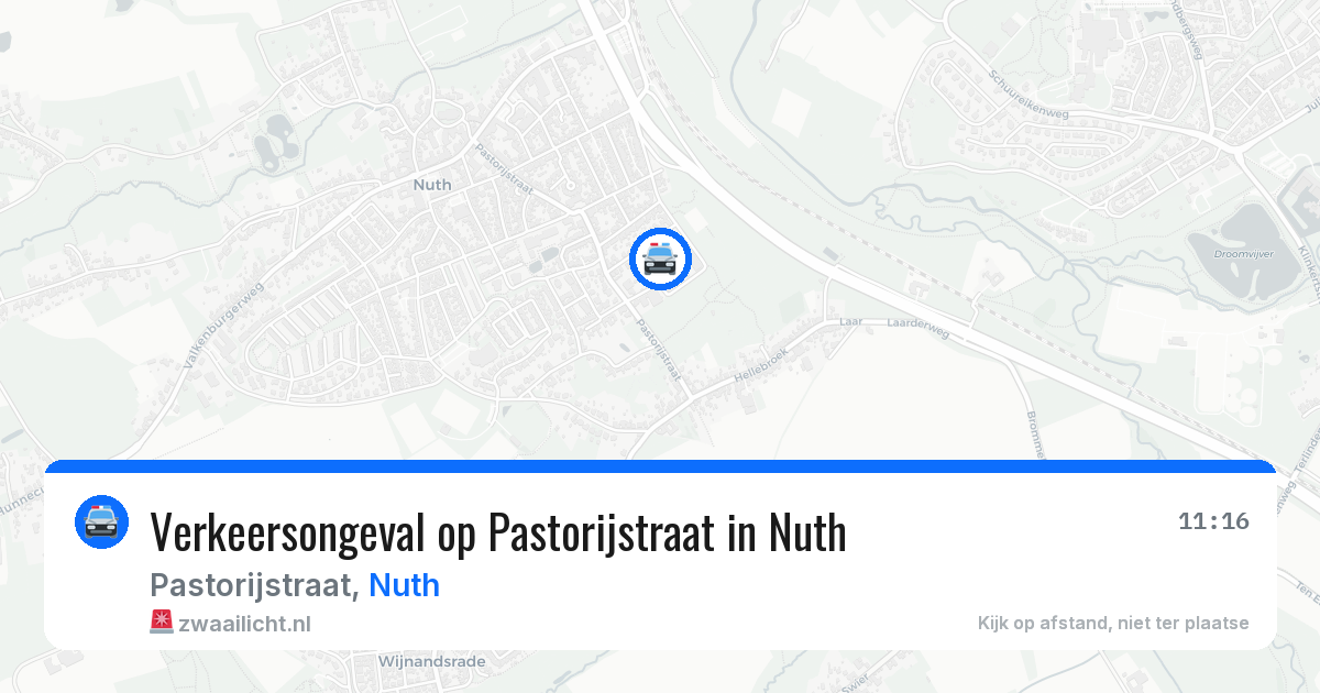 Verkeersongeval op Pastorijstraat in Nuth — 10 feb 2026