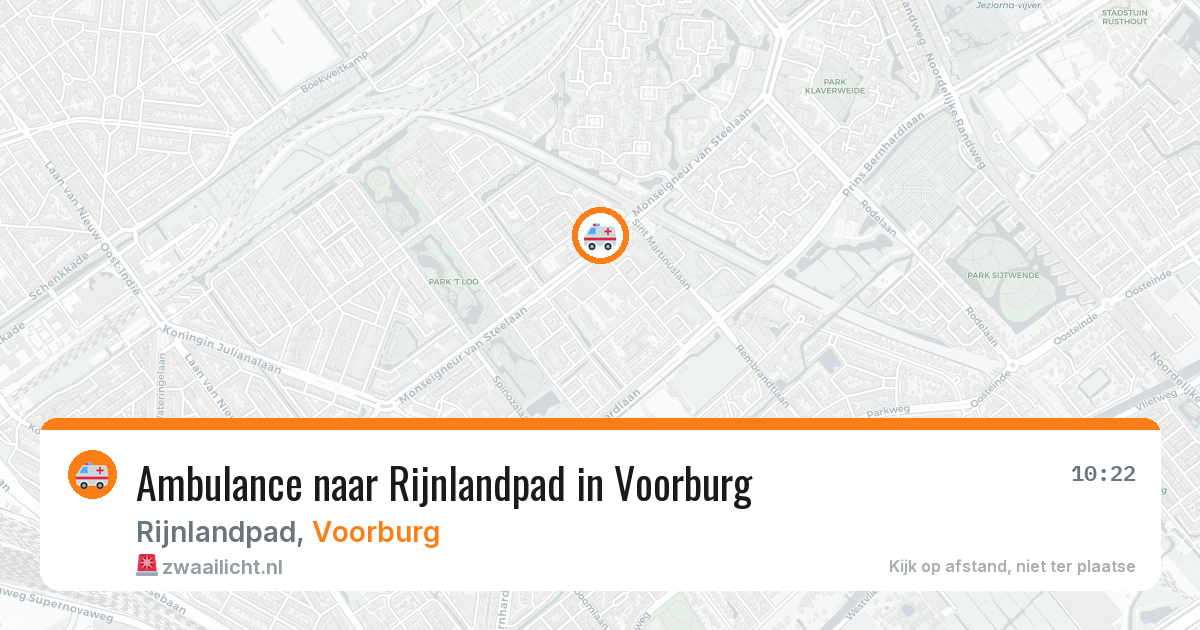Ambulance naar Rijnlandpad in Voorburg — 20 mei 2026