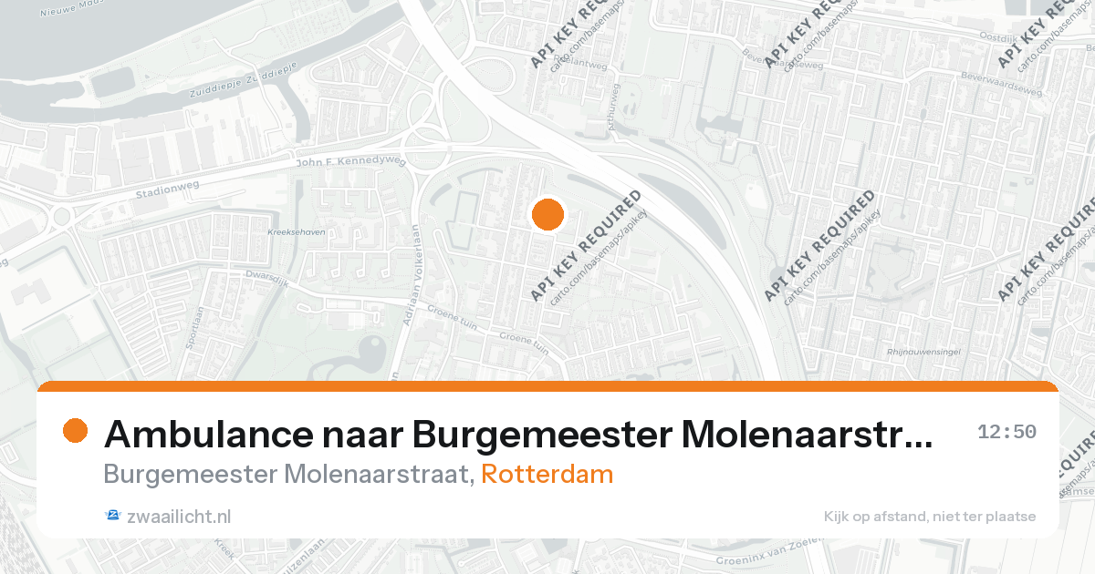 Ambulance naar Burgemeester Molenaarstraat in Rotterdam — 26 aug 2026