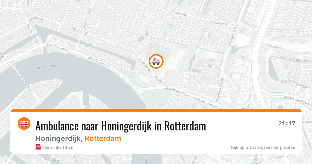 Ambulance naar Honingerdijk in Rotterdam — 30 mrt 2026