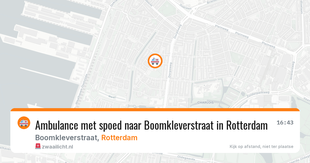 Ambulance met spoed naar Boomkleverstraat in Rotterdam — 8 jul 2026