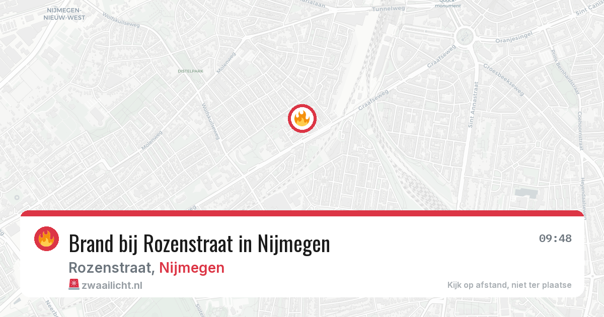 Brand bij Rozenstraat in Nijmegen — 28 jun 2026