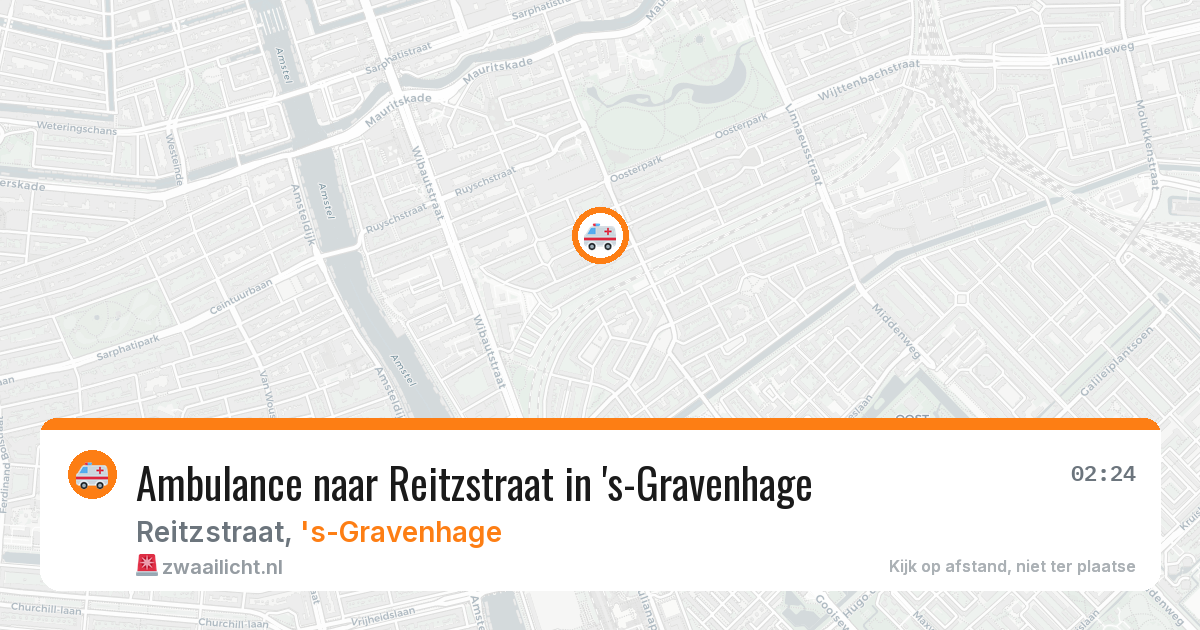 Ambulance naar Reitzstraat in 's-Gravenhage — 6 apr 2026