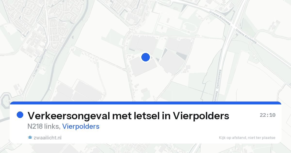 Verkeersongeval met letsel in Vierpolders — 21 aug 2026