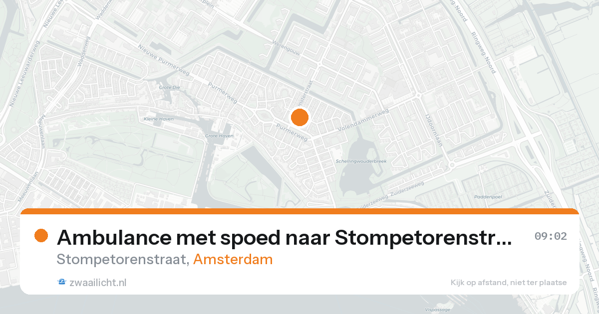 Ambulance met spoed naar Stompetorenstraat in Amsterdam — 7 feb 2026